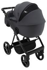 Детская коляска 2 в 1 Adamex Blanc Eco SA-5 графит